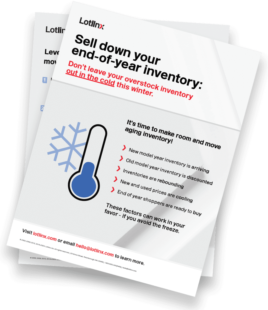 Sell down inventory this winter